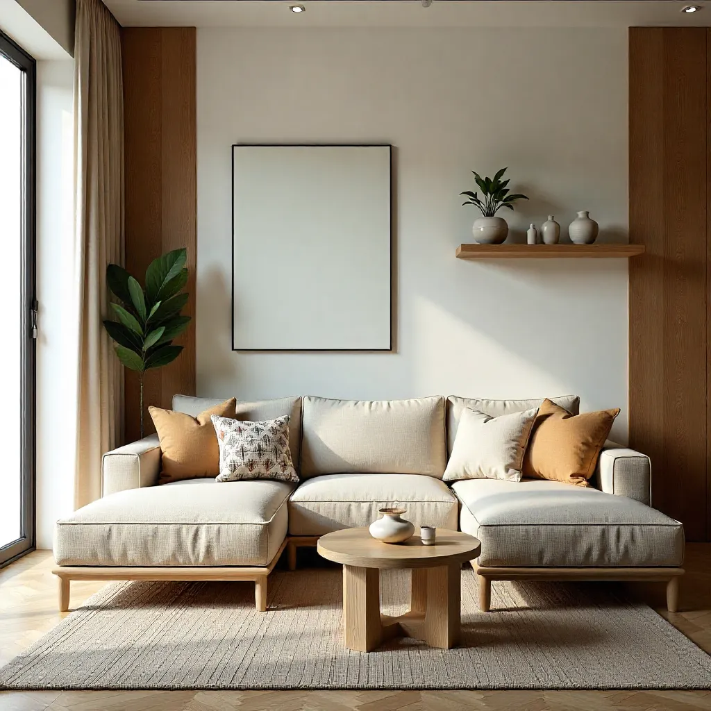 Modern living room decor concept